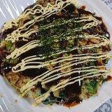 キャベツ大量消費！たっぷり野菜のお好み焼き！